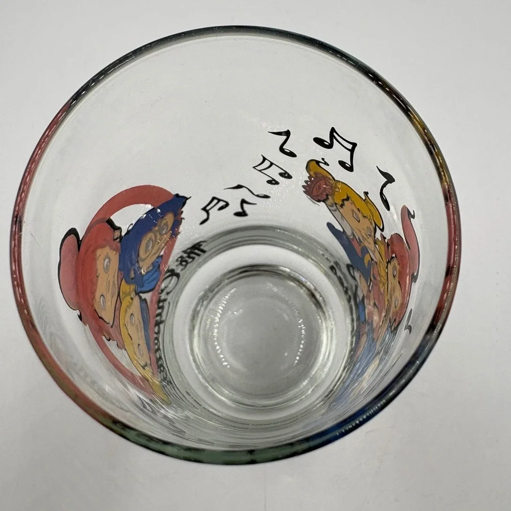 Karman/Ross The Chipettes Drinking Glass Clear Good 1985 Vintage Music